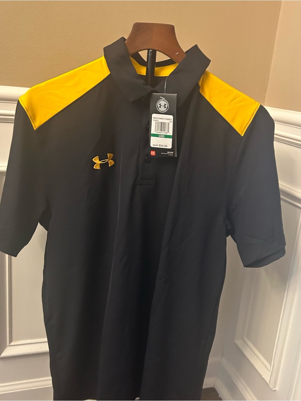 Under Armour Men's UA Team Colorblock Polo New size Large - Picture 6 of 9